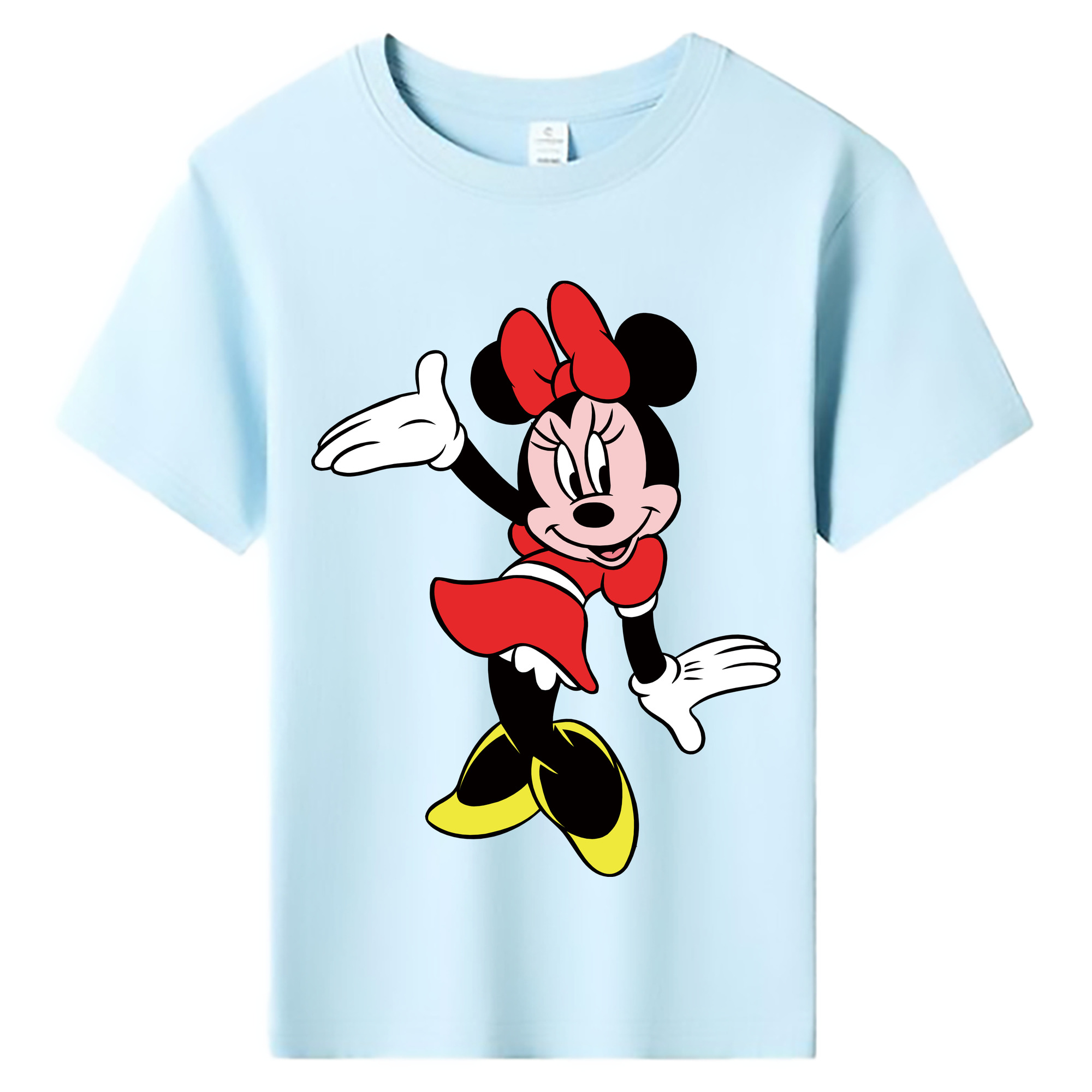 ミッキーマウス Mickey Mouse 綿100％キッズTシャツ（フロントプリント）